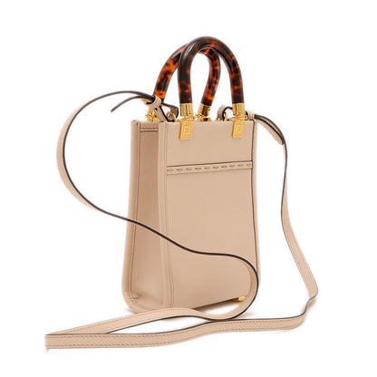 サンシャイン ショッパーミニ 2WAYバッグ レザー ベージュ 8BS051 ハンドバッグ