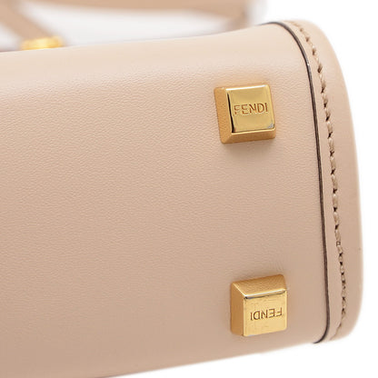 サンシャイン ショッパーミニ 2WAYバッグ レザー ベージュ 8BS051 ハンドバッグ