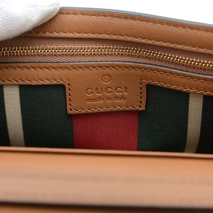 GGエンブレム ショルダーウォレット ベージュ/ブラウン 820688 ショルダーバッグ