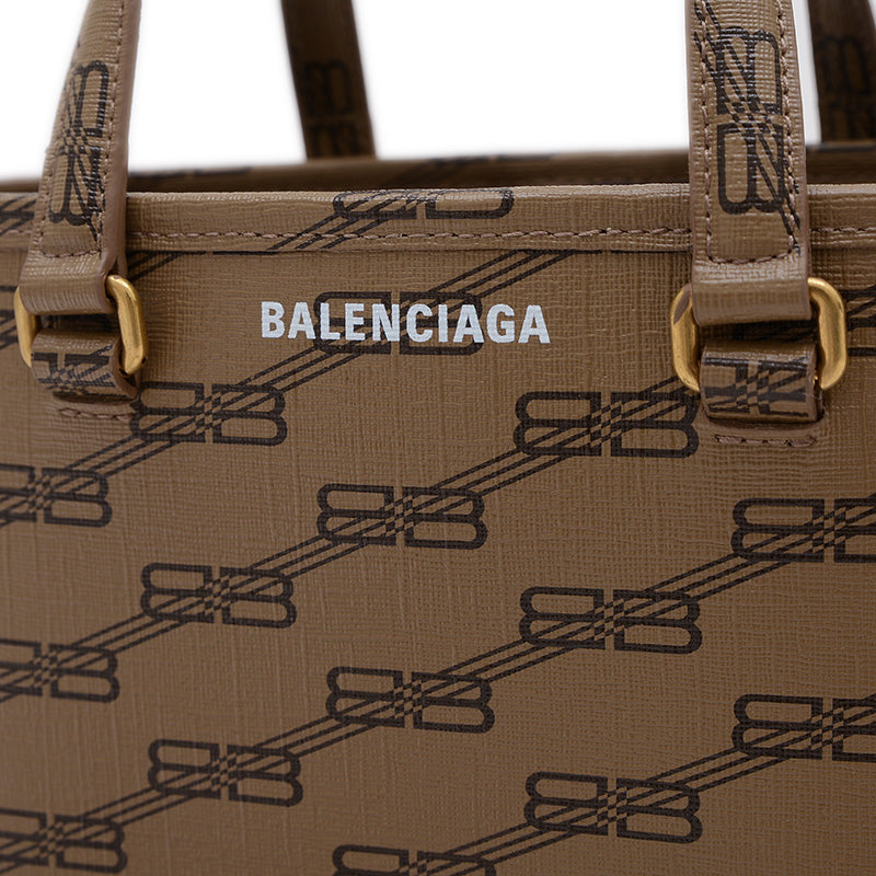 BBモノグラム シグネチャー スモール ショッパー 2WAYバッグ ベージュ 702699 トートバッグ