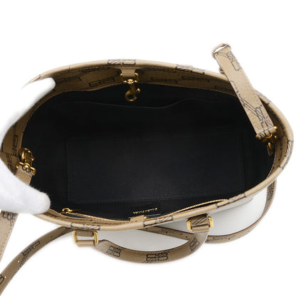 BBモノグラム シグネチャー スモール ショッパー 2WAYバッグ ベージュ 702699 トートバッグ