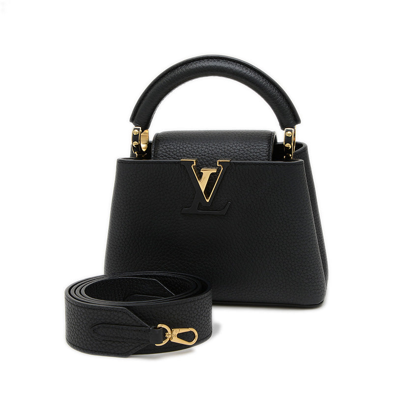 カプシーヌ ミニ 2WAYバッグ トリヨンレザー ブラック M24729 ハンドバッグ