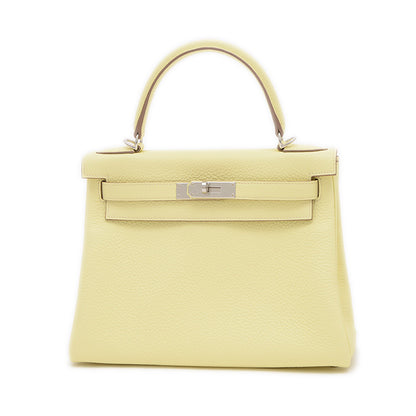 ケリー28 内縫い トゴ ジョーヌミルトン シルバー金具 K刻印 ハンドバッグ