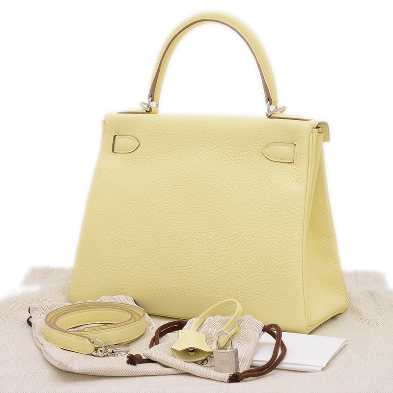 ケリー28 内縫い トゴ ジョーヌミルトン シルバー金具 K刻印 ハンドバッグ