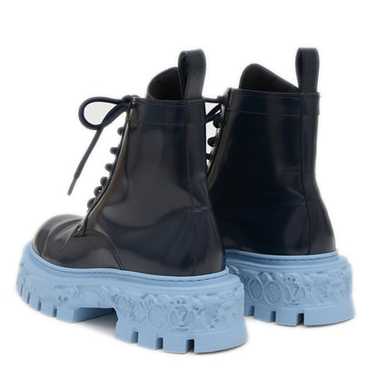 LVバロックライン ブーツ レザー ネイビー メンズ サイズ6 ブーツ