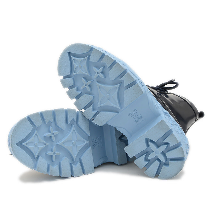 LVバロックライン ブーツ レザー ネイビー メンズ サイズ6 ブーツ