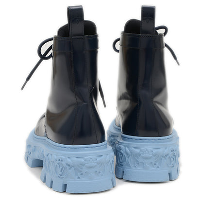 LVバロックライン ブーツ レザー ネイビー メンズ サイズ6 ブーツ