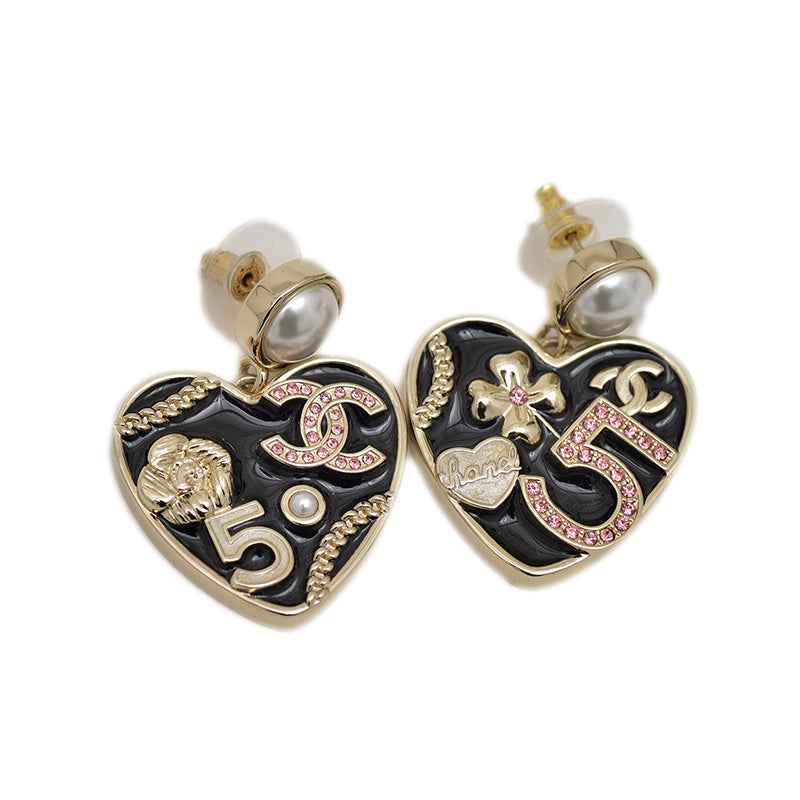 ココマーク No.5 ピアス メタル/イミテーションパール B24S ピアス