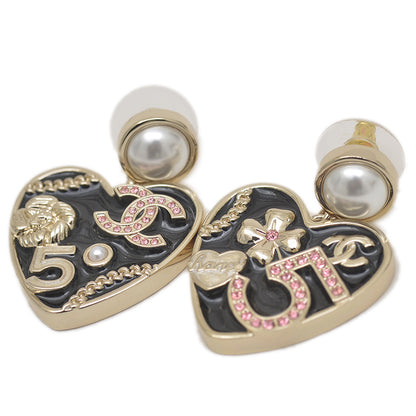 ココマーク No.5 ピアス メタル/イミテーションパール B24S ピアス