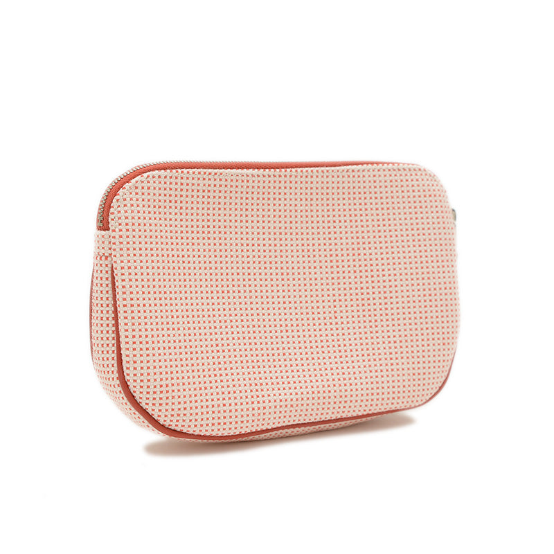 エシャペ コスメポーチ トワルH コニャック ポーチ