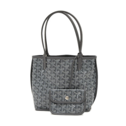 アンジュ ミニ トートバッグ リバーシブル ゴヤールディンキャンバス グレー トートバッグ