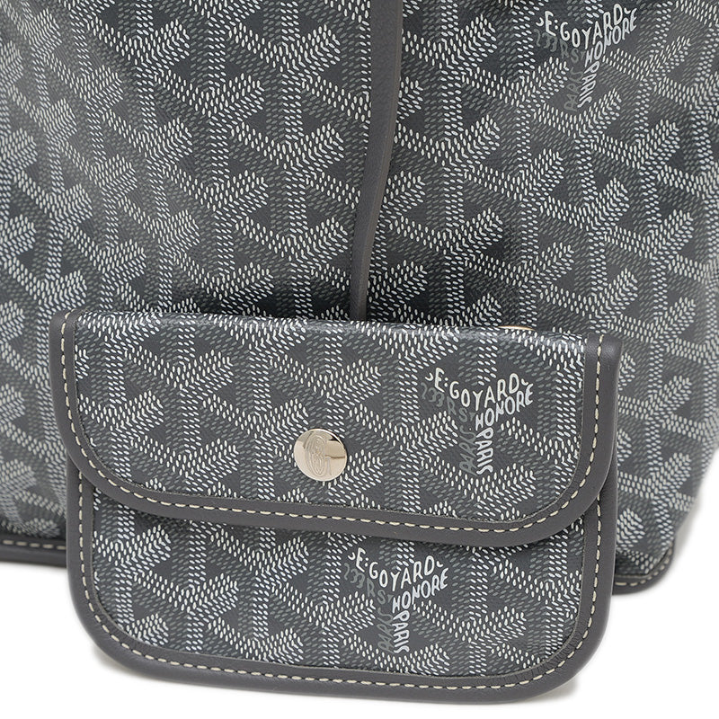 アンジュ ミニ トートバッグ リバーシブル ゴヤールディンキャンバス グレー トートバッグ