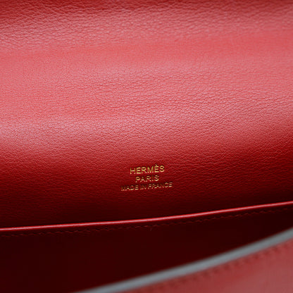 ポシェットケリー スイフト ルージュグレナ ゴールド金具 X刻印 ハンドバッグ