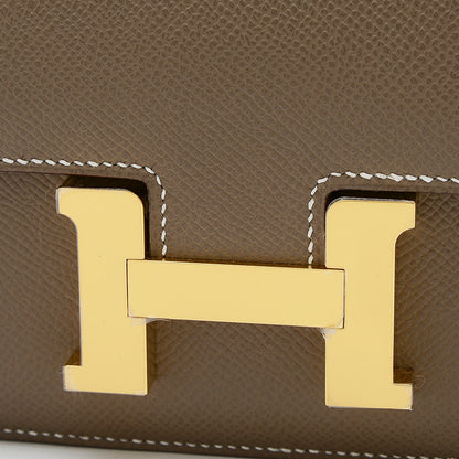 コンスタンスミニ 18 ミロワール エプソン エトゥープ シルバー金具 K刻印 ショルダーバッグ