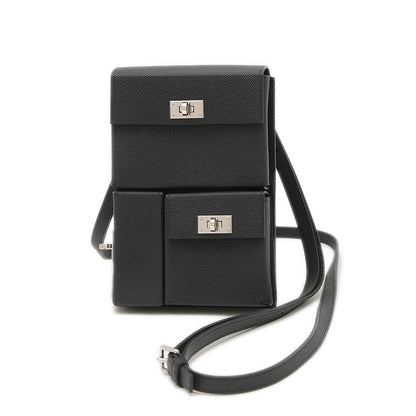 ケリーマルチポケット トゥーゴー エプソン エプソン ブラック シルバー金具 K刻印 ショルダーバッグ