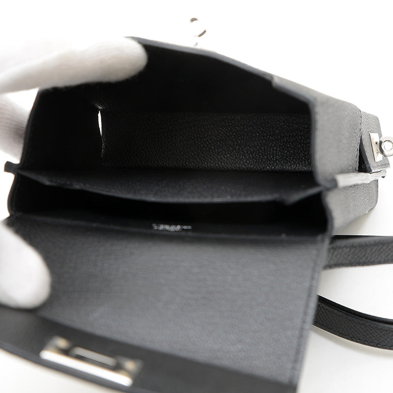 ケリーマルチポケット トゥーゴー エプソン エプソン ブラック シルバー金具 K刻印 ショルダーバッグ