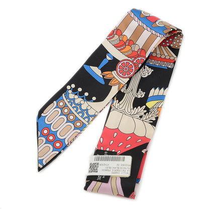 ツイリーチャーム スカーフ パティスリーフランセーズ シルク マルチカラー スカーフ