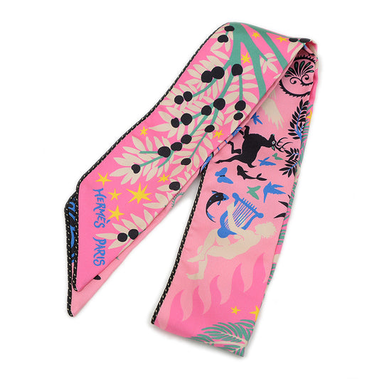 ツイリー バゲット スカーフ オルフェウスの魅力に誘われて ローズ/ブルー/ブラック スカーフ