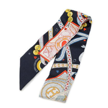 ツイリー スカーフ ダムドゥクール ノワール/ルージュ/オール シルク スカーフ