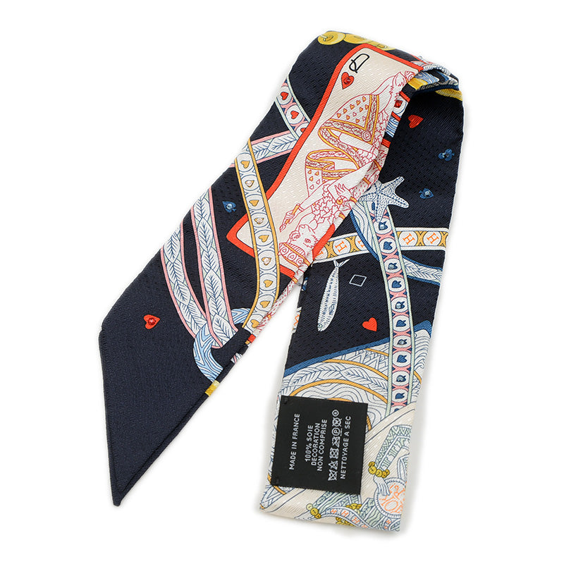 ツイリー スカーフ ダムドゥクール ノワール/ルージュ/オール シルク スカーフ