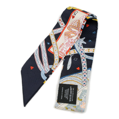 ツイリー スカーフ ダムドゥクール ノワール/ルージュ/オール シルク スカーフ