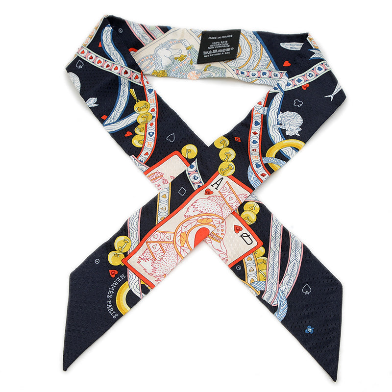 ツイリー スカーフ ダムドゥクール ノワール/ルージュ/オール シルク スカーフ