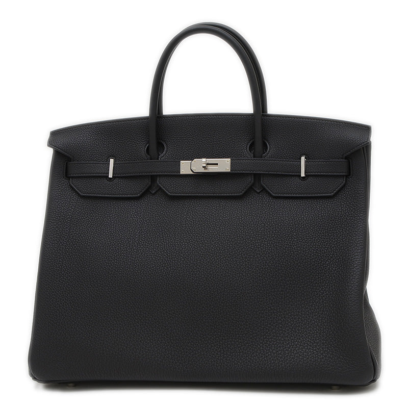 バーキン40 トゴ ブラック シルバー金具 K刻印 ハンドバッグ