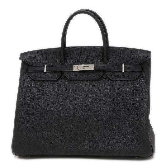 バーキン40 トゴ ブラック シルバー金具 K刻印 ハンドバッグ