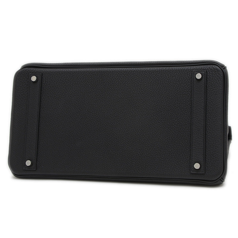 バーキン40 トゴ ブラック シルバー金具 K刻印 ハンドバッグ