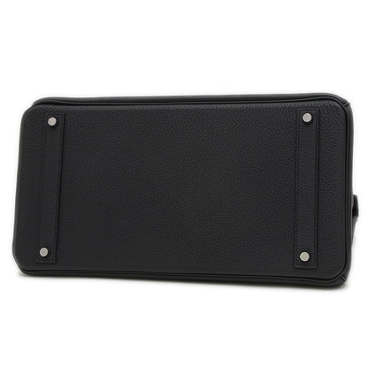 バーキン40 トゴ ブラック シルバー金具 K刻印 ハンドバッグ