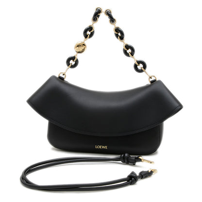 オラ ミディアム 2WAYバッグ スムースカーフレザー ブラック AP22P22X07 ハンドバッグ