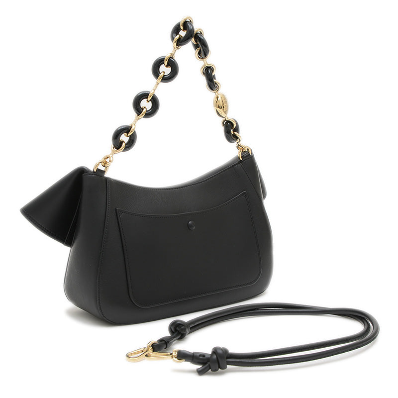 オラ ミディアム 2WAYバッグ スムースカーフレザー ブラック AP22P22X07 ハンドバッグ