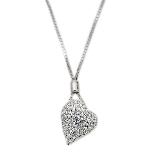 ペンダント ネックレス ハート メタル ネックレス