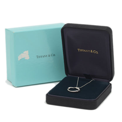 エルサペレッティ オープンハート ペンダント ネックレス Pt950/ダイヤ ネックレス