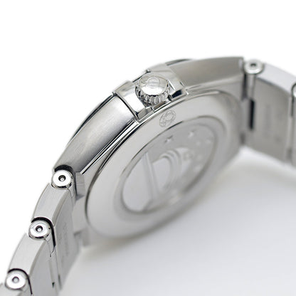 コンステレーション バイオレット文字盤 SS/12Pダイヤ レディース クォーツ 腕時計