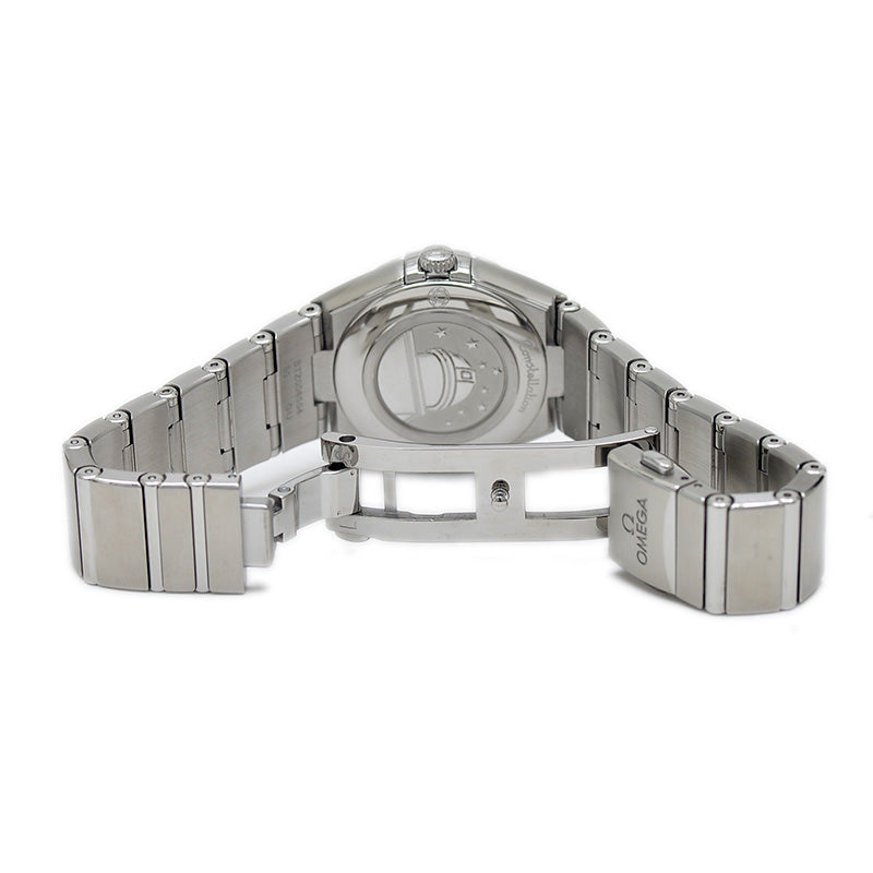 コンステレーション バイオレット文字盤 SS/12Pダイヤ レディース クォーツ 腕時計