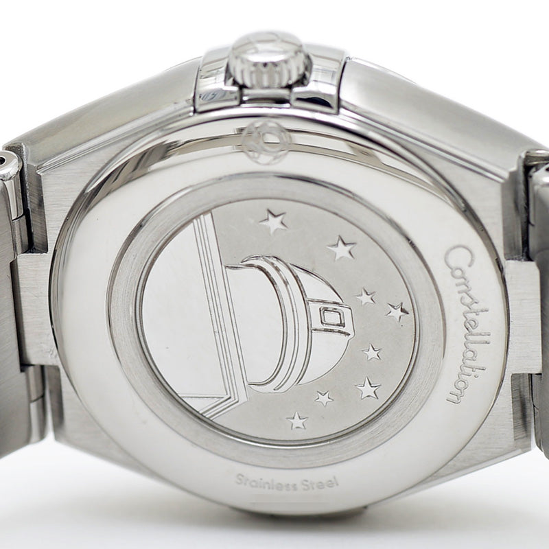 コンステレーション バイオレット文字盤 SS/12Pダイヤ レディース クォーツ 腕時計