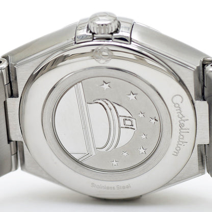 コンステレーション バイオレット文字盤 SS/12Pダイヤ レディース クォーツ 腕時計