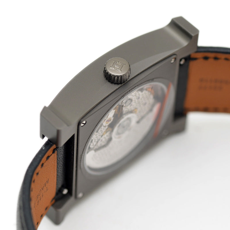 Hウォッチ GM メンズ ブラック文字盤 チタン ブラック金具 オートマ HH5.841 腕時計