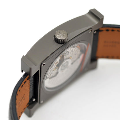 Hウォッチ GM メンズ ブラック文字盤 チタン ブラック金具 オートマ HH5.841 腕時計