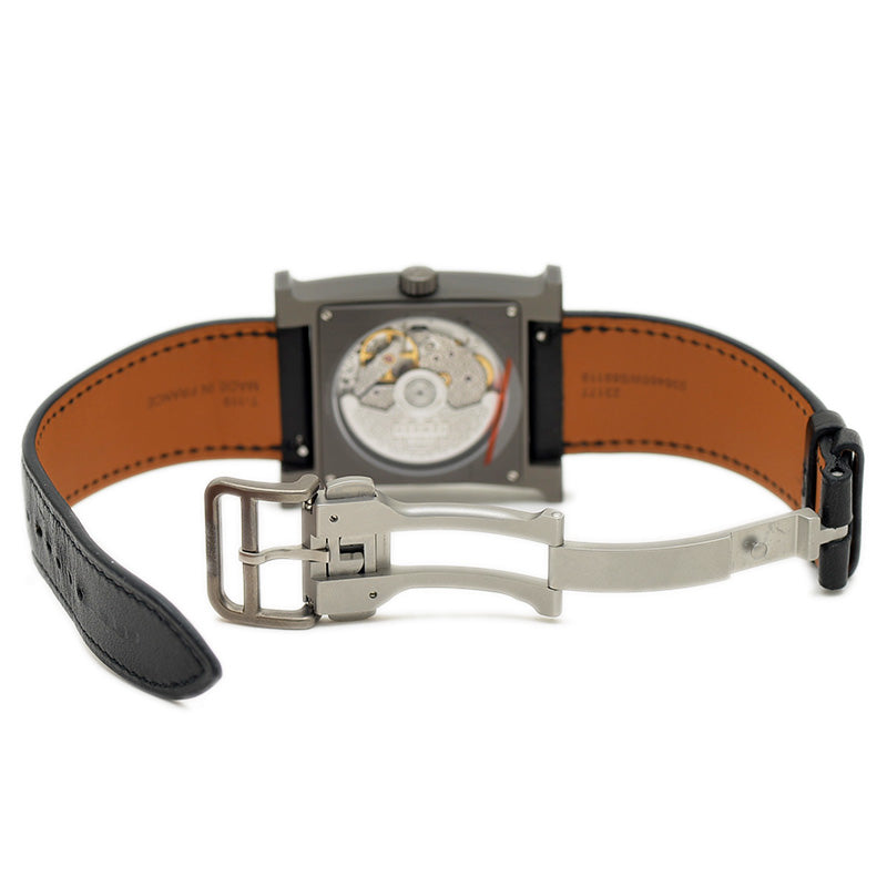 Hウォッチ GM メンズ ブラック文字盤 チタン ブラック金具 オートマ HH5.841 腕時計