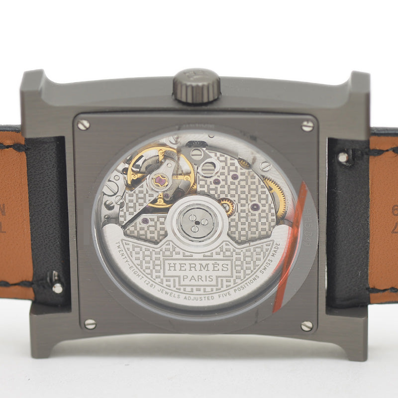 Hウォッチ GM メンズ ブラック文字盤 チタン ブラック金具 オートマ HH5.841 腕時計