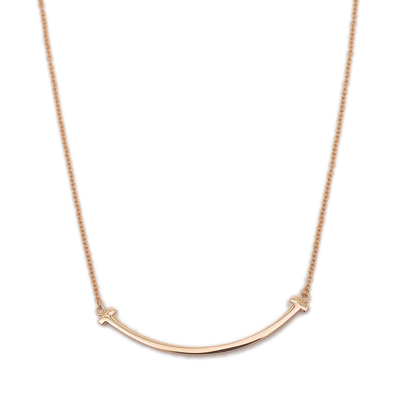 Tスマイル ネックレス スモール K18PG ネックレス