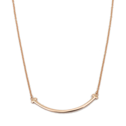 Tスマイル ネックレス スモール K18PG ネックレス