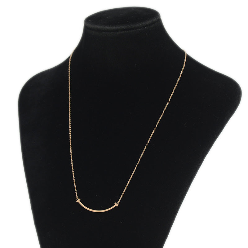 Tスマイル ネックレス スモール K18PG ネックレス