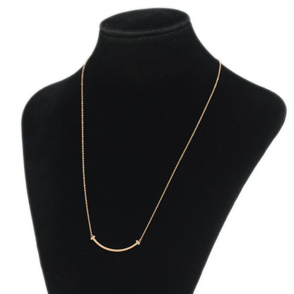 Tスマイル ネックレス スモール K18PG ネックレス