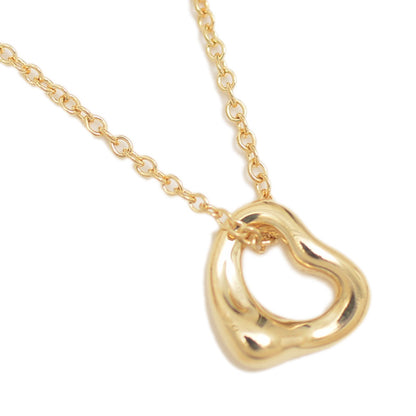 エルサペレッティ オープンハート ペンダント ネックレス K18YG ネックレス