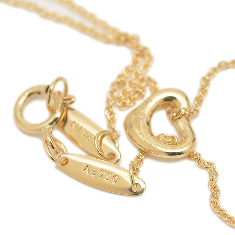 エルサペレッティ オープンハート ペンダント ネックレス K18YG ネックレス