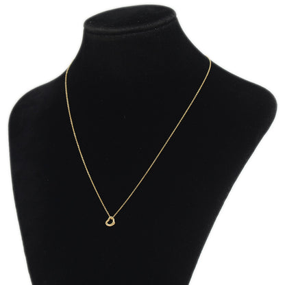 エルサペレッティ オープンハート ペンダント ネックレス K18YG ネックレス