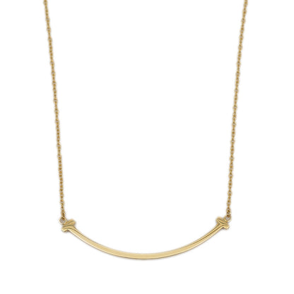 Tスマイル ネックレス スモール K18YG ネックレス